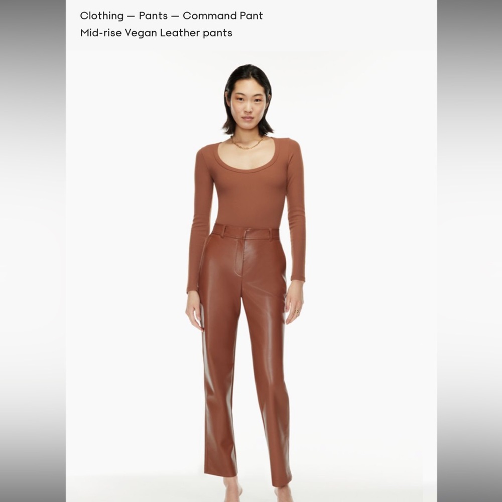 Babaton aritzia size 6 command pants in epicurean brown! Barely worn, comfy :)